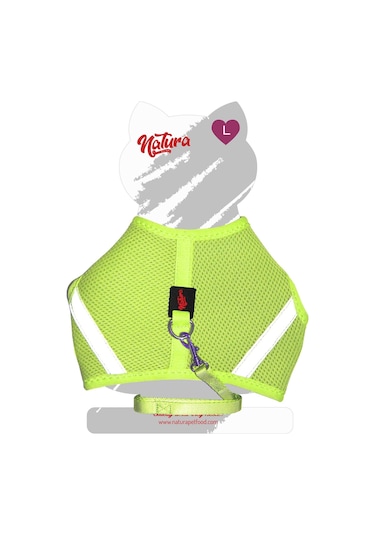 Natura Air Net Kedi Bel Tasması Neon Lime L