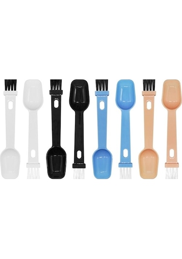 Dancemonkey Ölçekli 20 Adet Kahve Çekirdeği Değirmeni Temizleme Fırçası Pembe White Hair Pembe