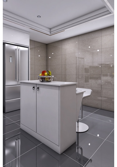 Anka Ada Iki Kapaklı Şık Fonksiyonel Mutfak Adası Mutfak Masası S