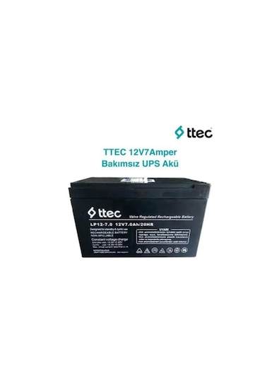 Ttec 12 Volt 7A Akü -12V 7 Ah Ups Plus Akü 2024 Üretim