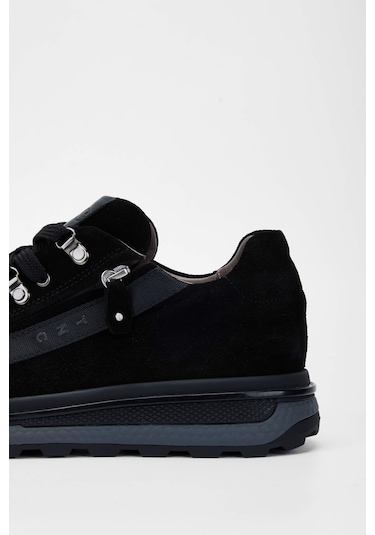 Tamer Tanca Erkek Hakiki Deri Siyah Süet Casual Ayakkabı 383 5653 Erk Ayk Sk23/24 Sıyah Suet Siyah