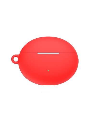 Xiaomi Redmi Tomurcukları 4 Aktif Kulaklık Koruyucu Kılıf Silikon Sevimli Kapak Silikon Saf Renk Kapak Redmi Tomurcukları 4 Aktif Kırmızı