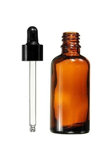 100Ml - Amber Cam Şişe Cam Damlalıklı 50 Adet