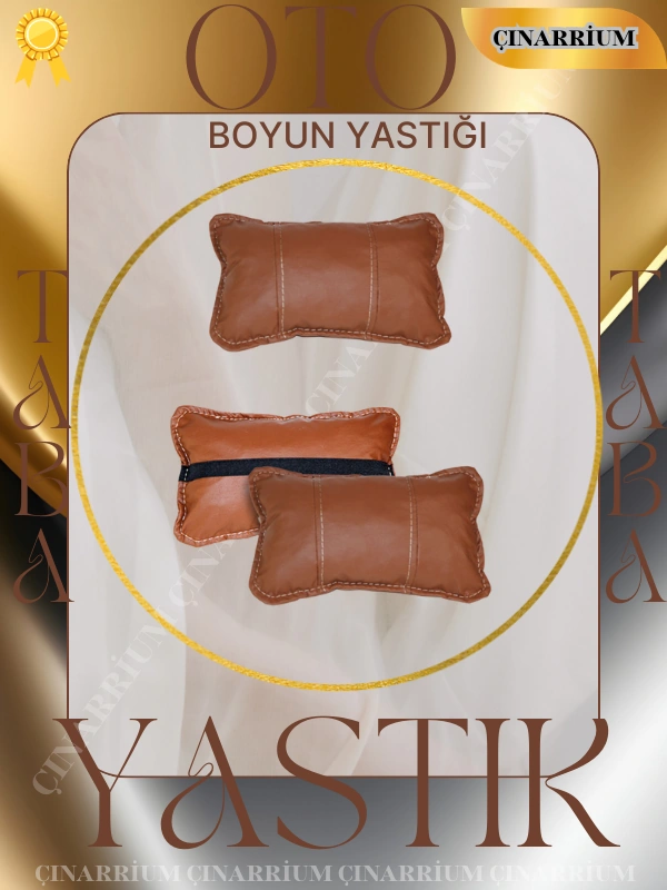 Fiat 500c 2007 Ve Sonrası Oto Koltuk Taba Renk Boyun Yastığı 2 Adet