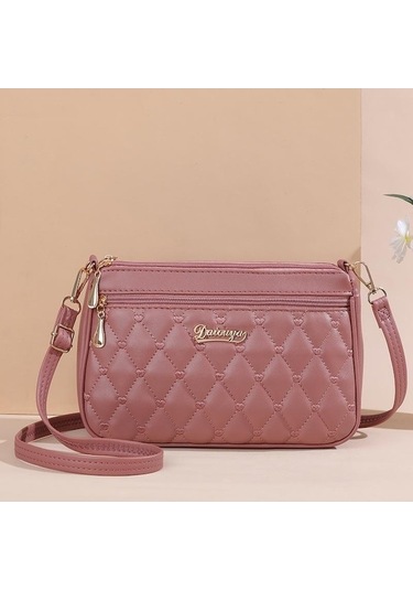 Ganzhoushop Ve Red Omuz Nakışlı Moda Kapasiteli Kadın Kadın Güzel Çoklu Cepler Çantası Çantası Çanta Büyük Askılı Xp Kırmızı