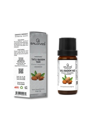 Saldives Tatlı Badem Yağı 20 ML