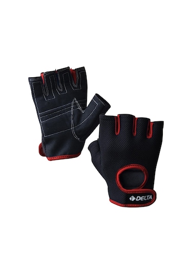 Delta Force Extra Halter, Body, Fitness Ve Ağırlık Eldiveni Kırmı Siyah - Kırmızı