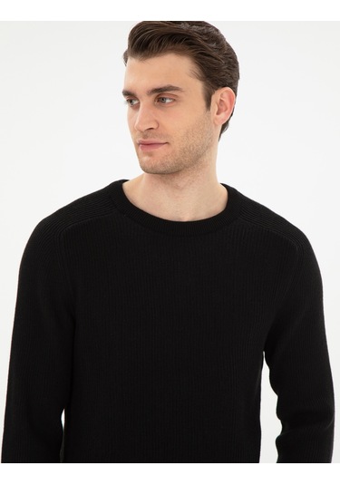 Pierre Cardin Erkek Siyah Kazak /triko 50297117-vr046 Siyah