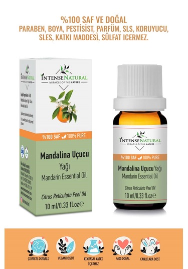 Intense Natural Mandalina Uçucu Yağı 10 ML