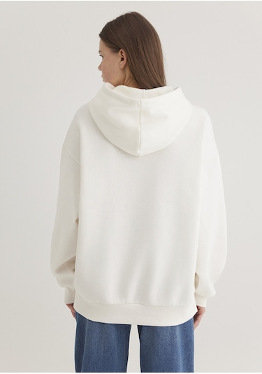 Mavi Logo Sweatshırt Hindistan Cevizi