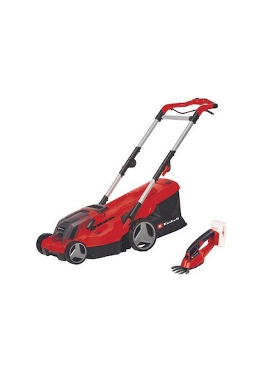 Einhell GE-CM 36/37 Li Set 2x3,0Ah Akülü Çim Biçme Makine + Çim Makası Seti - 3413173