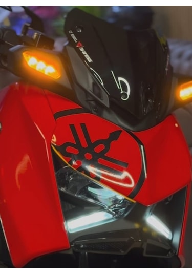 Yamaha Logo Sticker Stiker Seti 2 Adet Reflektif Xmax-nmax Siyah Renk Siyah