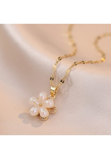 Bayan Kolye: Moda Estetiği Titanyum Çelik Kolye No.38 Çok REnkli