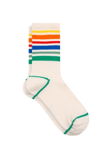 Mavi - Pembe Soket Çorap 1911290-34523 Pembe