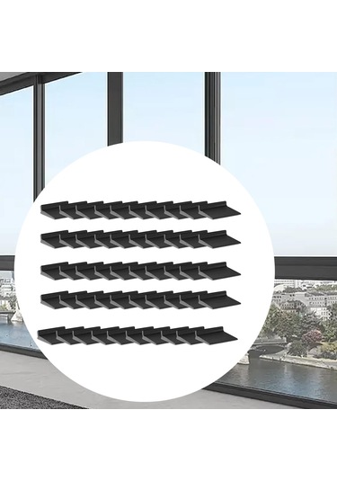 Suntek Magideal 50 Adet Kapı Köşe Contaları Köpük Pencere Siyah