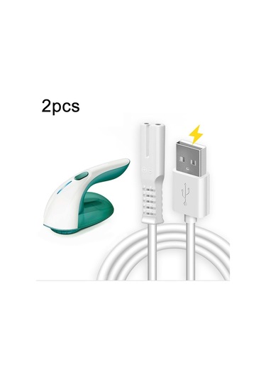 Philips Confu Supor Saç Topu Giyotin İçin 2 Adet Usb Şarj Kablosu Beyaz