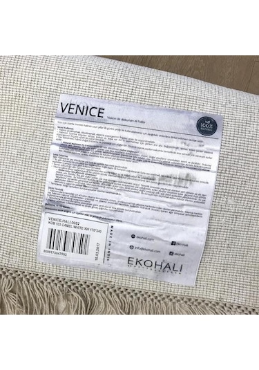 Eko Halı Venice Kcm 103 Camel White İthal El Dokuma Halı Çok Renkli