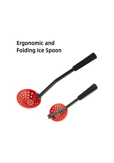 Teltree Buz Balıkçılığı Knee Pad Ve Buz Çekiç Kombinasyonu - Acil Durumda Kurtarma Ve Diz Koruma Seti