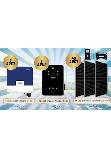 Teknovasyon Arge Güneş Enerji Araç Şarj İstasyonu Paketi