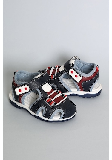 Gimer - Önü Kapalı Lacivert Çocuk Sandalet - Brcn030301Fp2G