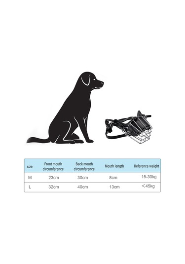 Geeksen Köpekler İçin Emniyetli Metal Ve Deri Ağızlık - Kuşma Ve Isırma Engeli Kahverengi, L Büyüklüğü