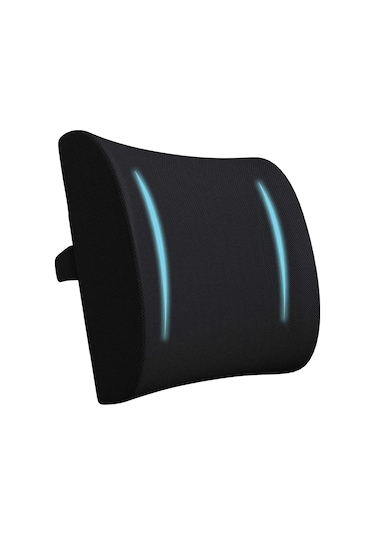 Autofresh Ortopedik Araç Oto Bel Destek Minder Yastığı Sırt Minderi Ofis Sandalye Desteği