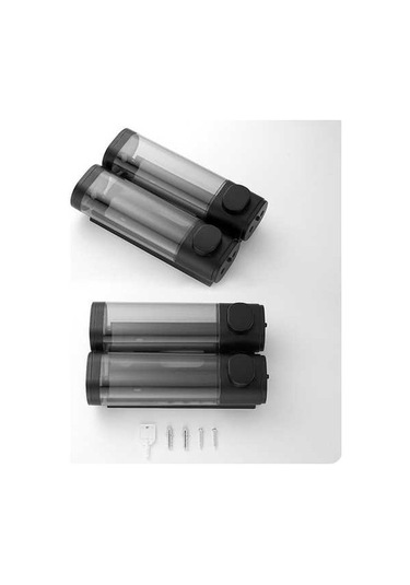 Pazly 600ml Manuel Duvar Sabun Dispenseri - Bulaşık, Şampuan, Duş Jeli İçin Ev & Otel Mutfak Ban Küçük Boyutlu Çok Renkli Çok Renkli