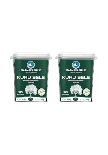 Marmarabirlik Kuru Sele Zeytin 800 Gr 3xs X 2 Adet