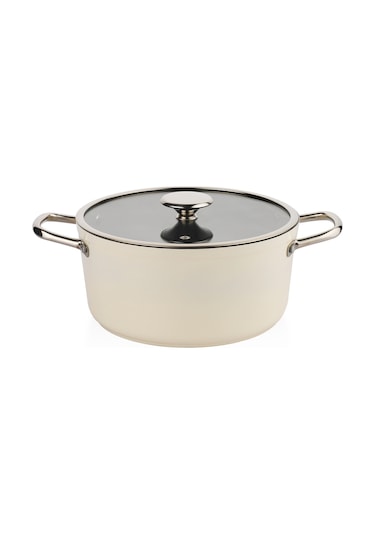 Schafer Gravita Seramik Tencere Seti 7 Parça-krem