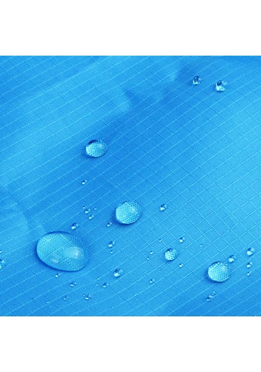 Lemestar Müçir Kullanimlı Dış Mekan Battaniyesi - Su Ve Yırtılmaya Dayanıklı, Çadır Battaniyesi/ Güneşlik, 2x2.1m Mavi-gri, Taşıma Çantası Ve 4 Tırnaklı Çok Renkli