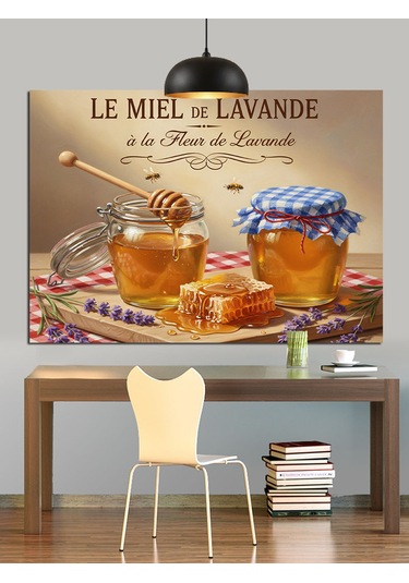 Bal Kavanozları Dekoratif Kanvas - Mdf Ahşap Tablo