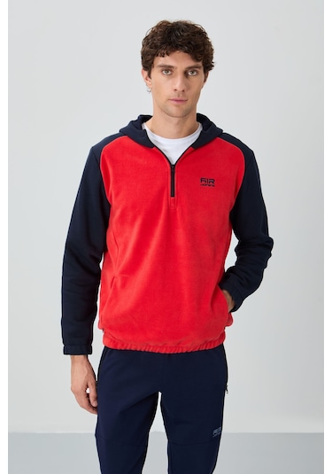 Tommy Life Ruby Fiesta Standart Kalıp Polar Erkek Sweatshirt - 88300 Kırmızı
