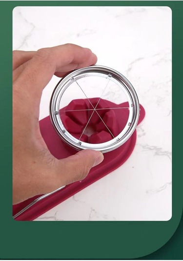 Geeksen Kırmızı Çift Fonksiyonlu Yumurta Kesici Ve Bölücü Aleti Kırmızı