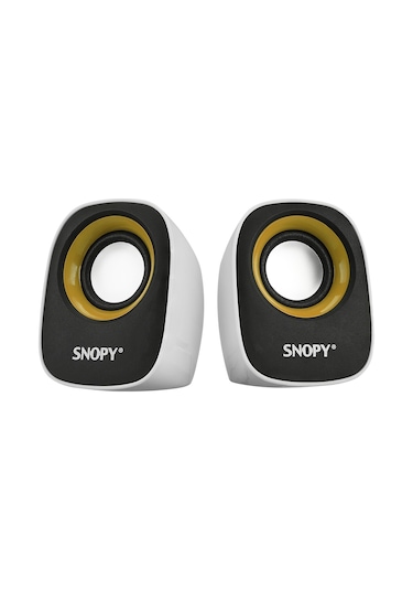 Snopy SN-120 USB Hoparlör Beyaz - Sarı