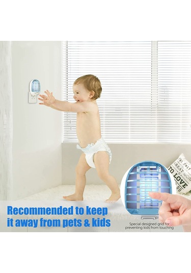 Youmex 20-50 M² Abs Elektrikli Moskit Öldürücü Lambası, 1w Güç, Beyaz/mavi, Ce Rohs Sertifikalı, 2 Adet Hediye Kutusu