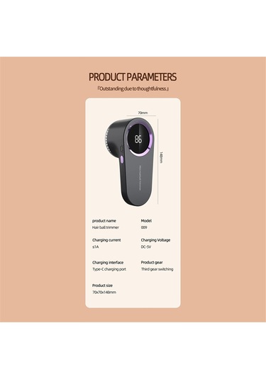 Xiaaokeji Giysiler İçin Lint Temizleyici Elektrikli Tüy Pelet Temizleyici -a