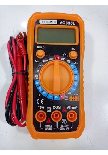 TT Technic VC830L Dijital Multimetre Ölçü Aleti