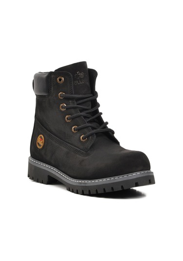 Siyah Nubuk Hakiki Deri Erkek Bot 220262 M Siyah Nubuk