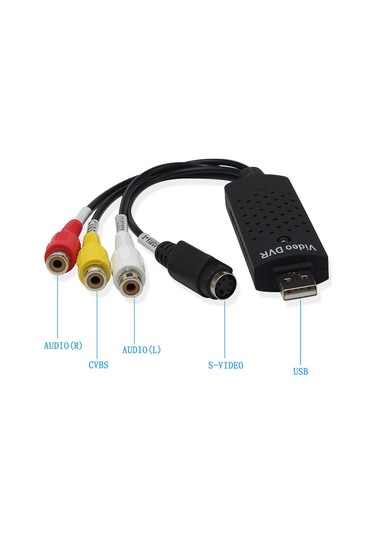 Rca Composit Video Dvr+Otg Micro Usb Kablo Kamera Uydu Kayıt Kart