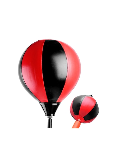 Çocuk Boks Standı 70-105 Cm Refleks Topu Boks Seti Eldiven Çok Renkli