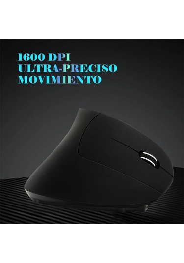 Ximistore9 Ergonomik Dikey Kablosuz Fare - Şarjlı, Sessiz Fonksiyonlu, El Yorgunluğunu Azaltan Siyah Mouse Optik