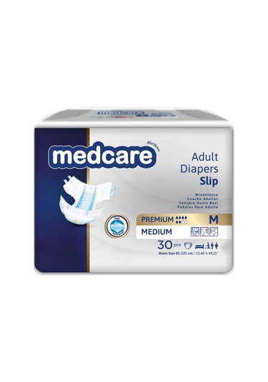 Medcare Yetişkin Hasta Bezi Medium Premium Seri Orta Boy 30 Adet M