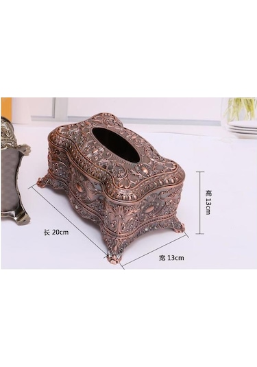 Lüks Avrupa Metal Doku Kutusu Peçete Dağıtıcı Doku Kutusu Tutucu Doku Kutusu Altın Ev Dekoratif İçin