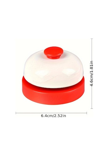 1 Adet Renkli Metal El Zili Pembe