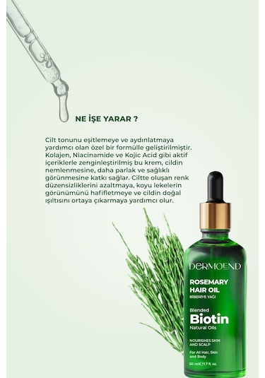 Dermoend Biotin Saç Bakım Yağı 2'li