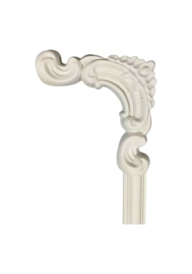 Decozza Boyanabilir Çıta Köşe Motifi 2,5 Cm Çıta Uyumlu4 Lü Paket