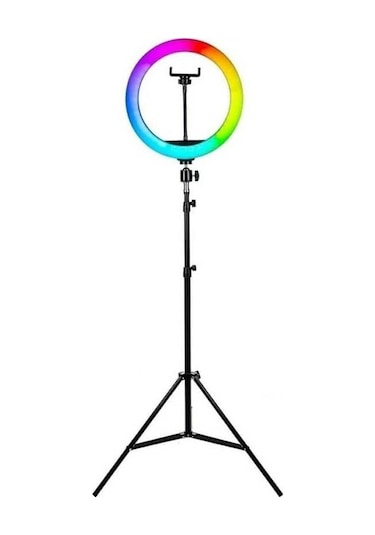 Soft Ring Light Mj33 13" 33cm Rgb Led Halka Işık Tripodlu Selfie Işığı Senalstore