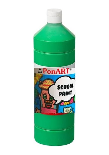 Ponart School Paint Tempera Boya 1000 Ml. Psp-2215 Orta Yeşil