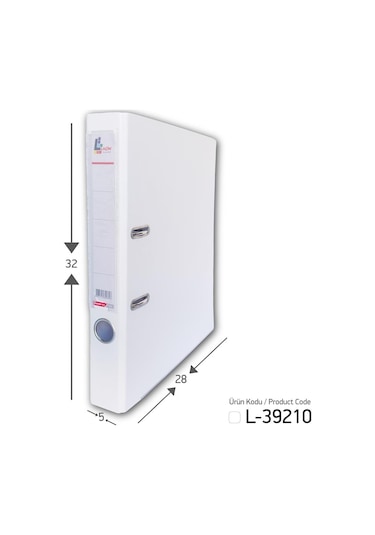 Laçin Klasör Beyaz Dar 30 Adet 1 Koli