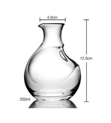 250 Ml Cam Şarap Şişesi Delik Sake Cam Buz Sürahi Hamster Yuva Soğutma Odası Bira Soğutucu Mini Hediye Şarap Carafe Superior Decanters Sürahiyatçılar